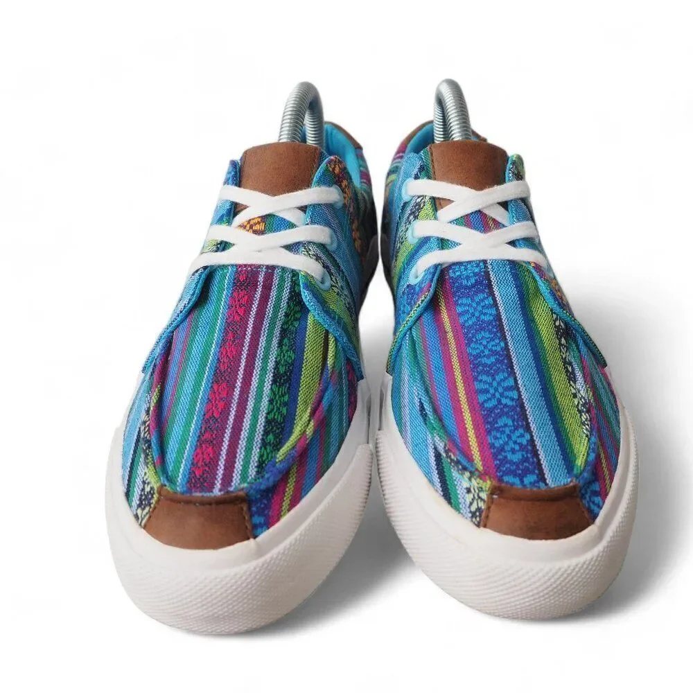 Roper Angel Fire Aztec Southwestern Casual Sneakers Multicolor Women's‎ 8.5